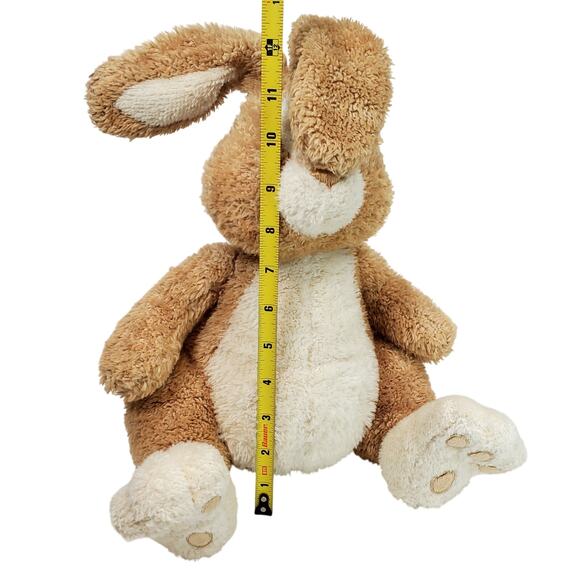 Vtg Gund Just Abunny Stuffed Rabbit Animal 12" Tan Animalcore Large Plush - Picture 5 of 9